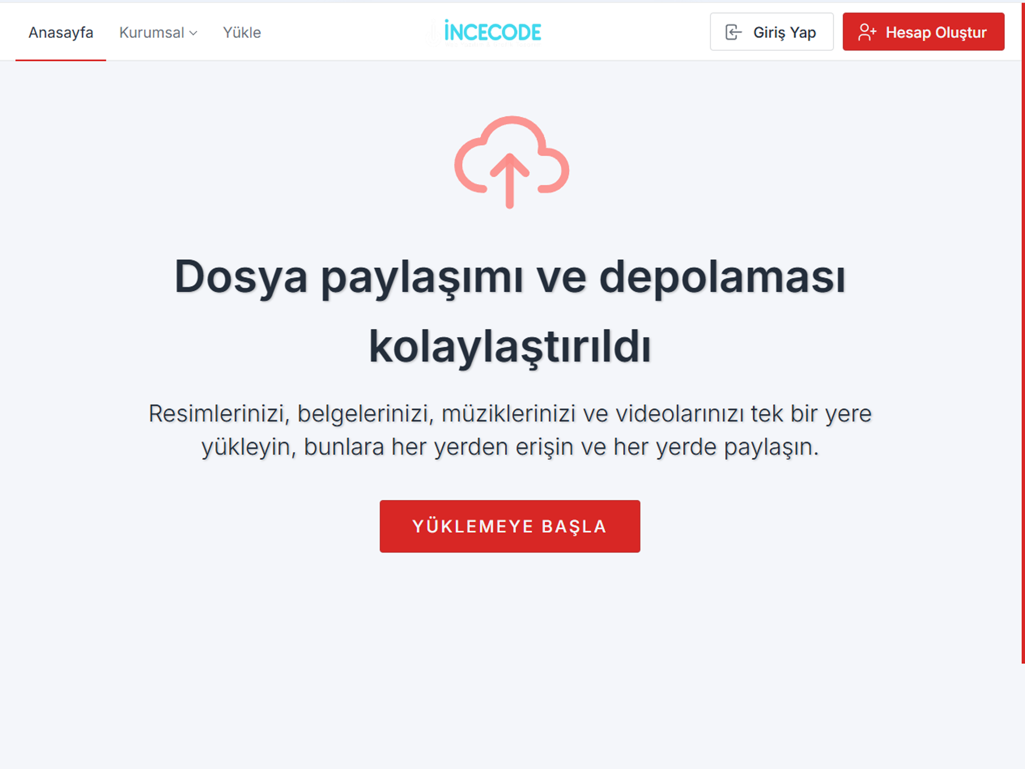 Dosya Paylaşımı Yazılımı